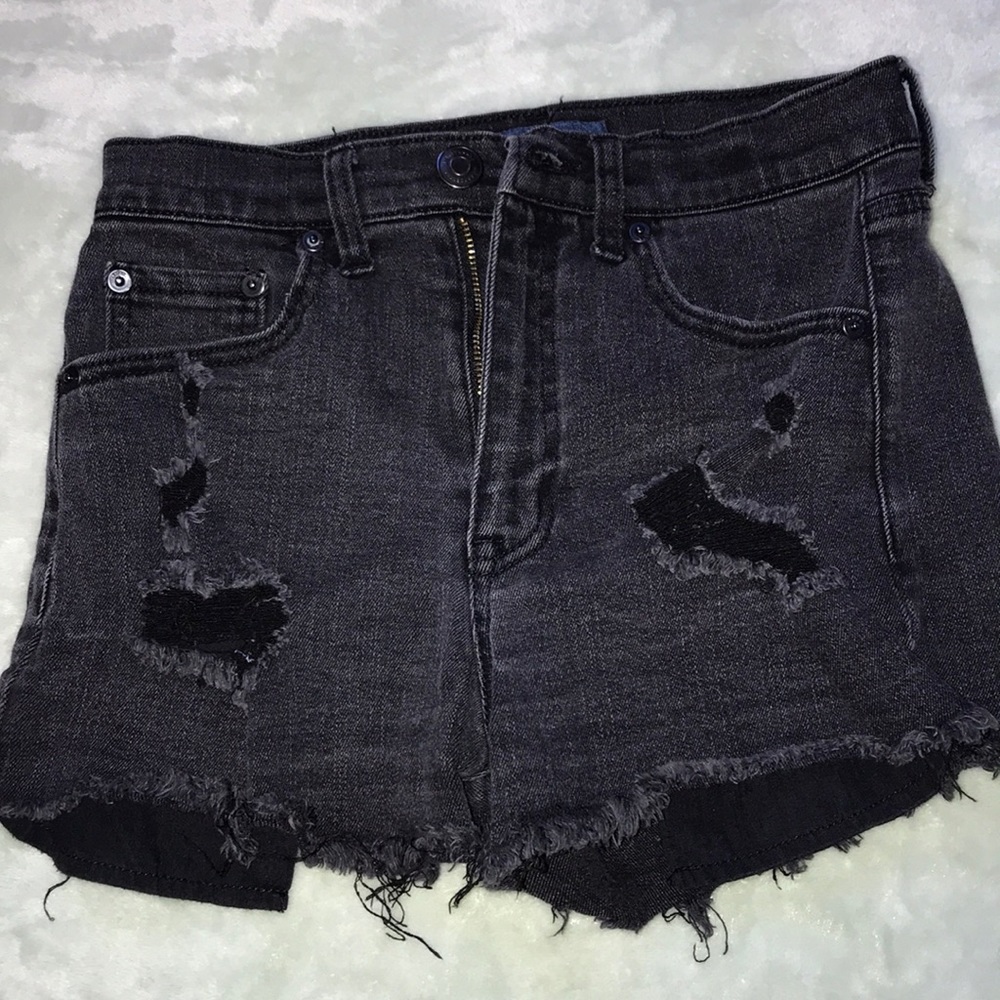 Aeropostale black jean shorts
